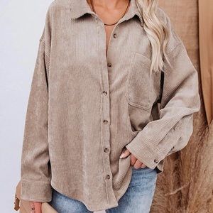 Women’s overseer zed corduroy button up shirt